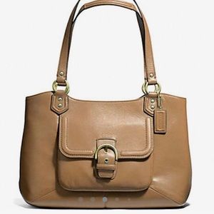Coach Campbell Leather Camel Satchel
